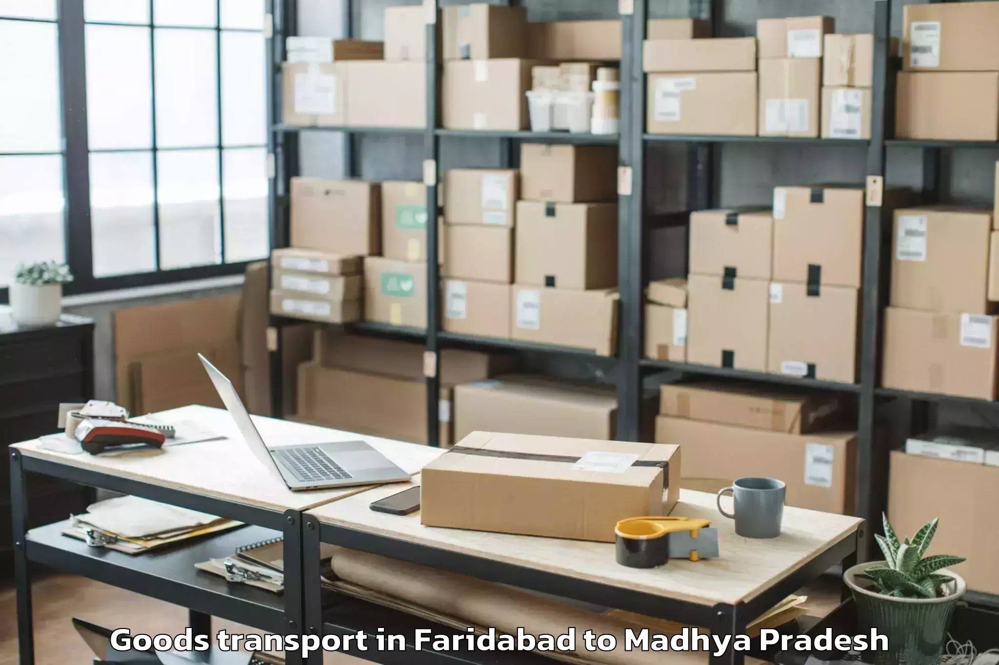 Top Faridabad to Amanganj Goods Transport Available